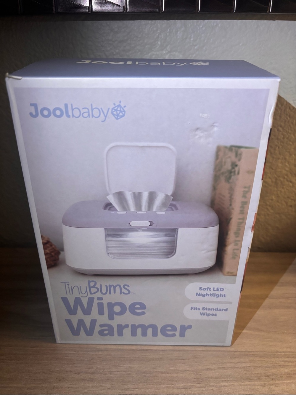 Joolbaby TinyBums Wipe Warmer - Lavender & White